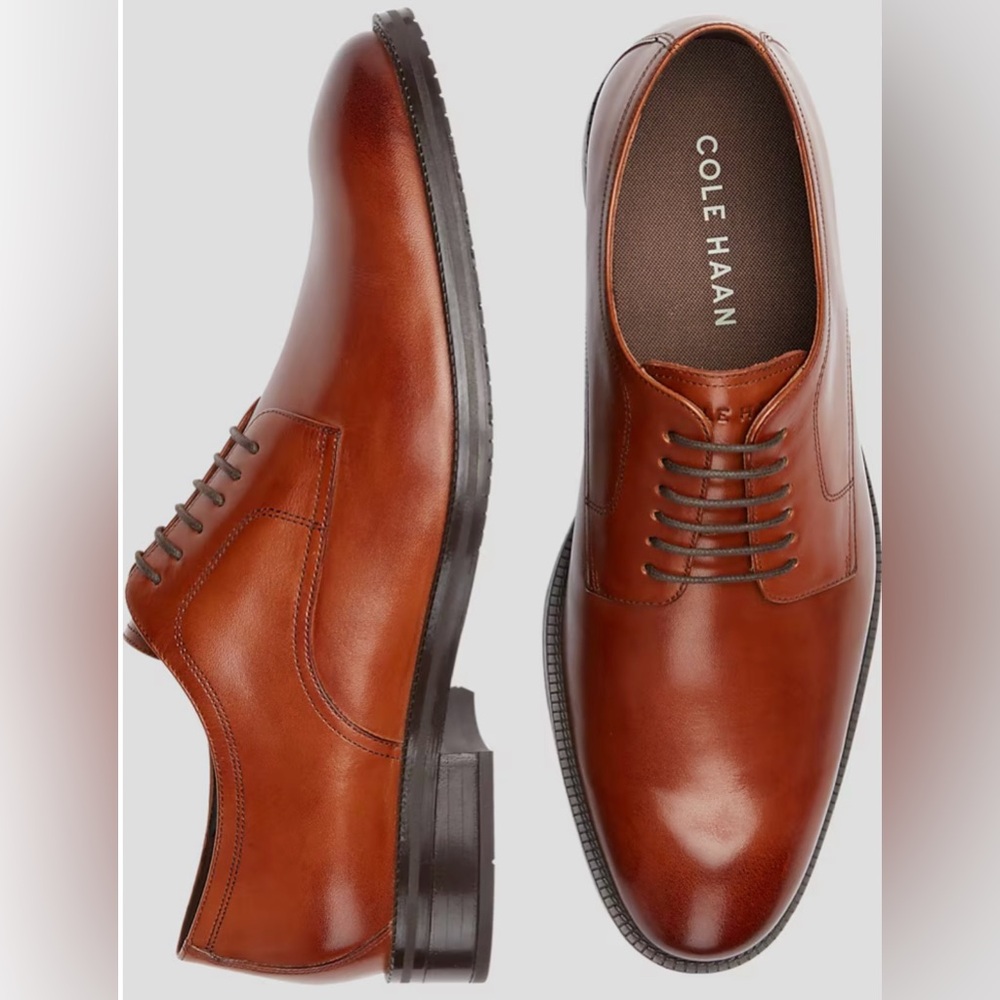 Cole Haan Men’s Brown Leather dress shoes size 11.5 - Picture 1 of 11
